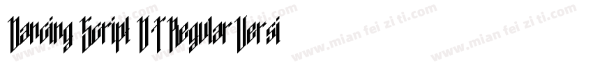 Dancing Script OT RegularVersion 1字体转换